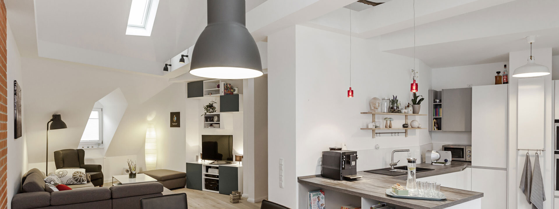 Wohnen Essen Küche Loftdesign
