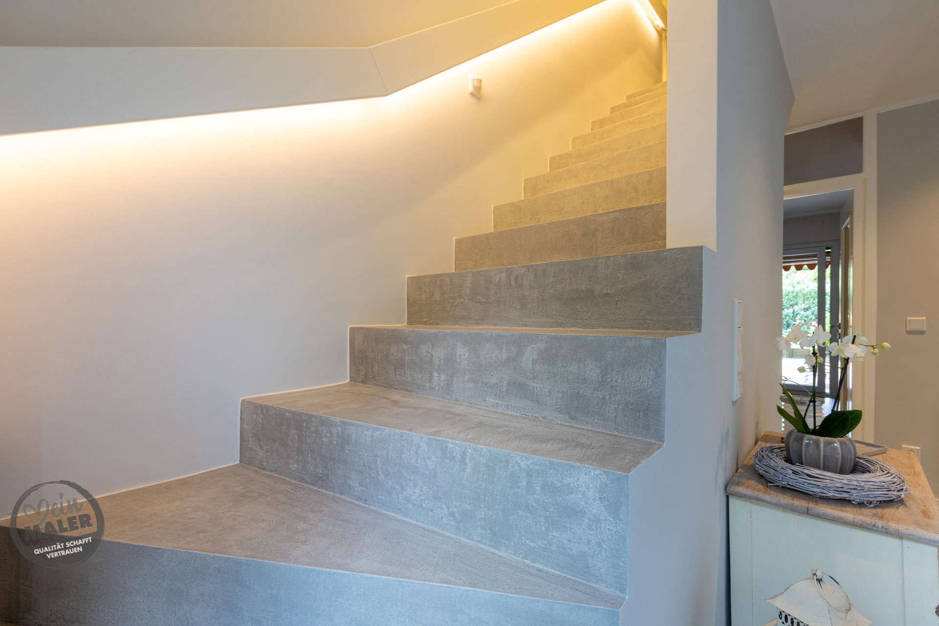 Frescolori Betonoptik Treppe Fugenlos Spachteltechnik MeinMaler Heyse Hannover 14